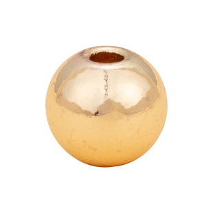 18k小金珠散珠手链饰品串珠手串diy隔珠配件金色小珠子铜镀金配珠