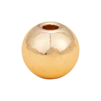 18k小金珠散珠手链饰品串珠手串diy隔珠配件金色小珠子铜镀金配珠