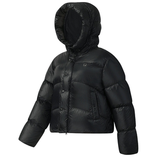 FILA斐乐羽绒服女2025冬季新款运动宽松保暖连帽户外外套双头拉链