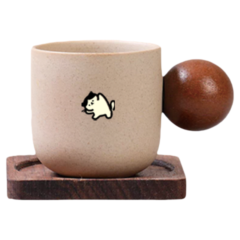 mimiyes周边丨小巧复古陶瓷杯可爱迷你咖啡杯中古风一套泡茶水杯