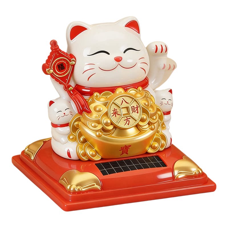 2026新款太阳能自动招手招财猫