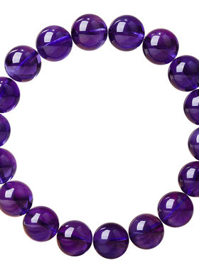 9A天然紫水晶手链乌拉圭紫晶真原石手串招财转运男女款九紫离火