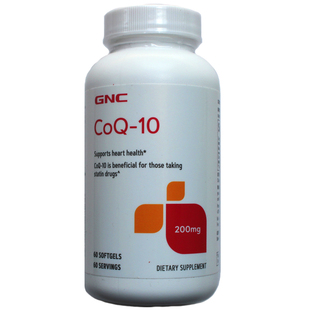 05/27 GNC辅酶Q10 200mg60粒 美国软胶囊护心脏心肌衰 健安喜