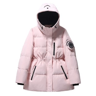 大码羽绒服女加肥加大2025冬装新款200斤胖mm230宽松收腰连帽外套