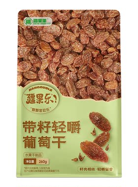 疆果乐带籽轻嚼葡萄干260g