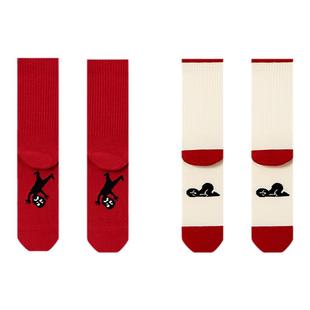 上森本命年袜子红色马年袜子中筒袜女款男袜红袜2026新年袜