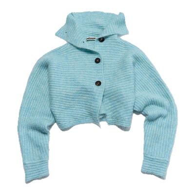 Medium Well 2025秋季新款马海毛针织开衫女慵懒风软糯宽松上衣