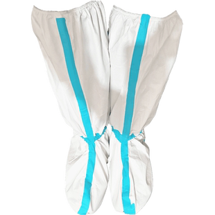 新日期医用隔离鞋套靴套长款高筒防水医疗防护用品防疫加厚耐磨