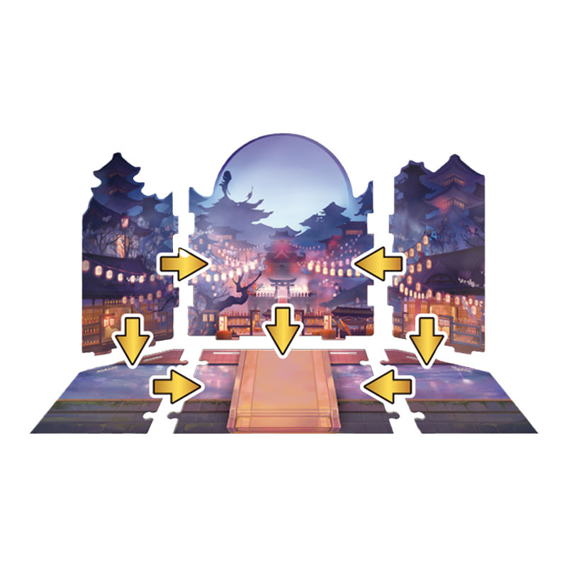 阴阳师百鬼夜行积木玩具拼装模型