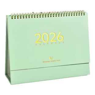 2026新款简约日历学生记事本备忘录2026年活动台历中高考倒计时计划本月历年历全年创意办公室桌面摆件可定制