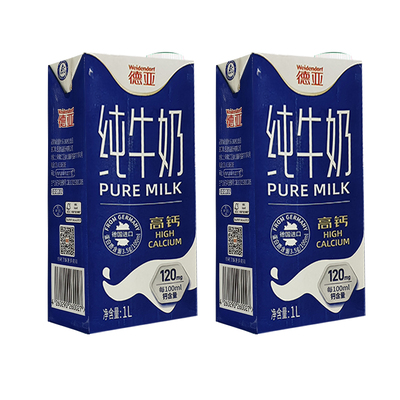 高钙低脂德亚纯牛奶官方旗舰店