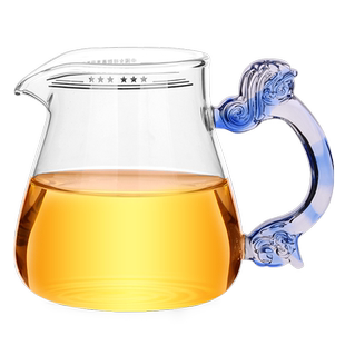 台湾76玻璃茶漏加厚茶叶过滤网公道杯茶隔透明漏斗茶滤网功夫茶具