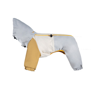 三防狗狗冲锋衣四脚春秋冬宠物衣服帽子可拆加棉惠比特大狗雨衣