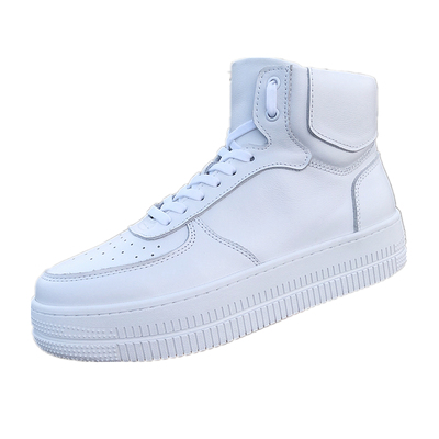 5cm厚底增高真皮高帮板鞋男潮鞋