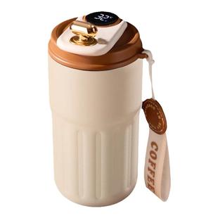 宝选咖啡保温杯女生2025新款水杯高颜值便携随行杯子温数显咖啡杯