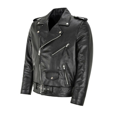 Slim fit motorcycle PU leather jacket for men 修身机车pu夹克