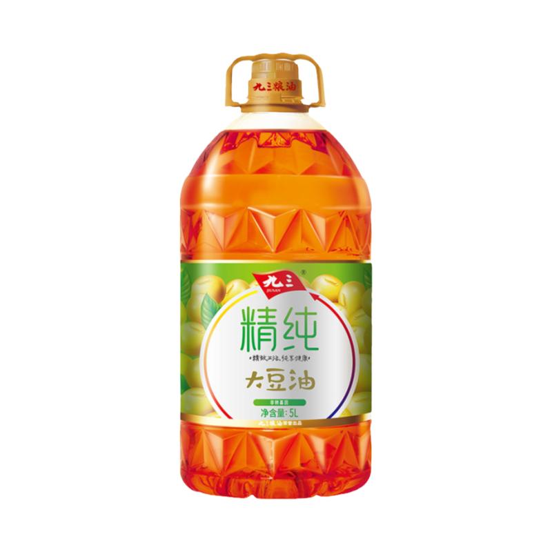 【多人团】九三非转基因精纯三级大豆油5L