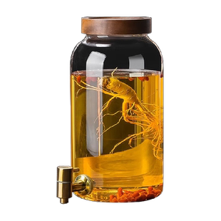 格娜斯泡酒玻璃瓶家用密封酒罐空瓶人参药酒酒坛子酒桶自酿酒罐