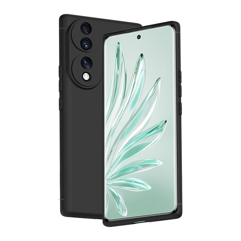适用华为荣耀80手机壳80SE磨砂80GT硅胶软壳80Pro直屏版曲屏honor 70Pro全包防摔70Pro十新款男士