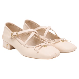 SAM EDELMAN山姆爱德曼26春新白色交叉带粗跟玛丽珍单鞋女CIRCUS