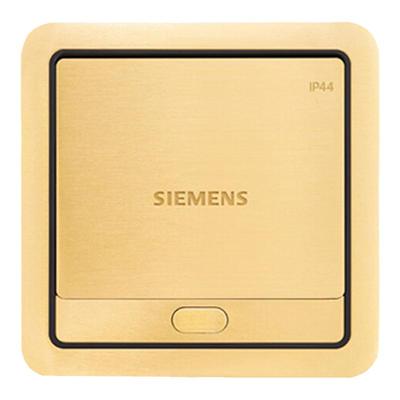 西门子铜面五孔地插原装正品