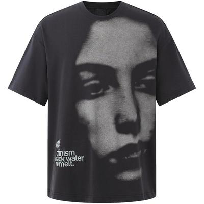 CHINISM赤尘人脸印花短袖T恤男