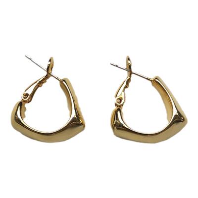 复古港风不规则925银针金属圆圈