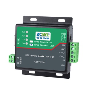 智嵌物联RS485/232/422串口转CANFD转换器CAN总线转串口MODBUS