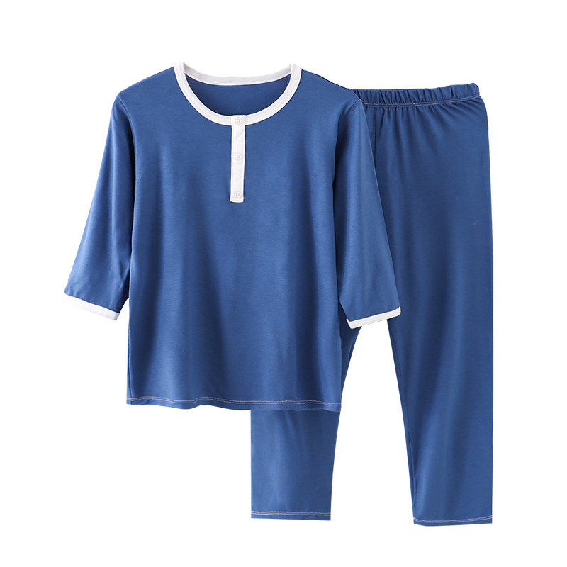 青少年夏季大童休闲风中袖家居服