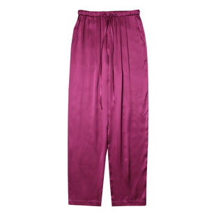 TANG TOWN自制 19姆米砂洗真丝裤/清凉裸感显瘦锥形裤