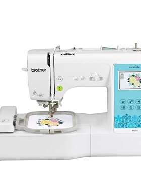 日本M370brother新款兄弟牌全自动绣花机家用电脑刺绣机电动缝纫