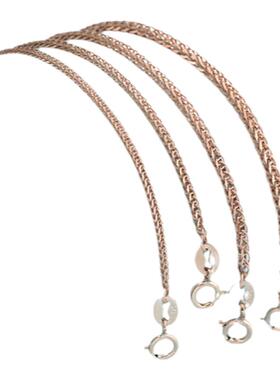 彩金项链S925纯银男女彩银单链子