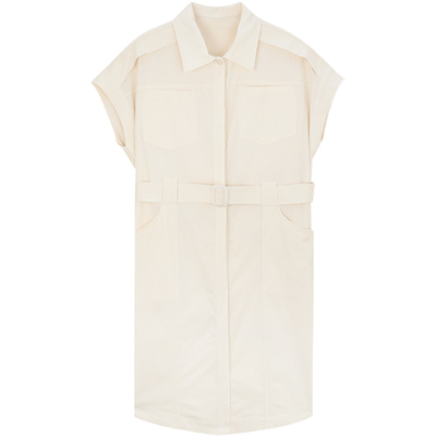 MindBridge纯色翻领衬衫裙