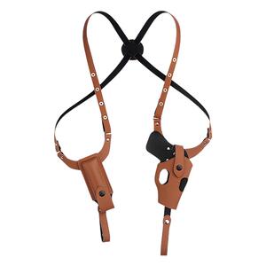 户外战术92腋下枪套式背带特工隐形格洛克G17牛皮快拔手枪套1911