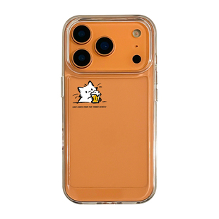 适用苹果18promax情侣手机壳新款iPhone17不会撞壳可爱15plus高级感小众14pro透明14pm全包防摔16pm简约保护