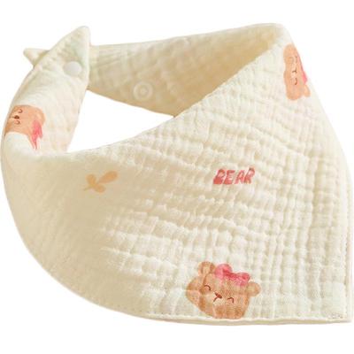 口水巾婴儿三角巾初生男女宝宝围嘴新生儿童纯棉纱布围兜吐奶垫巾