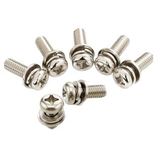 镀镍圆头十字盘头自带平弹垫三组合螺丝M2M2.5M3M4*4x5x6x8x10-30