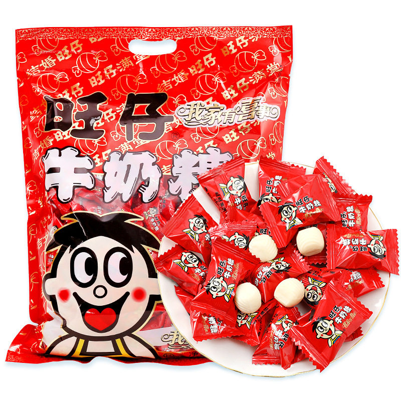 旺旺旺仔牛奶糖正宗正品保证日期奶糖
