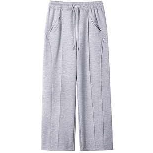 MUSCLEDOG肌肉狗 秋冬空气层宽松阔腿休闲裤健身训练运动长裤男潮