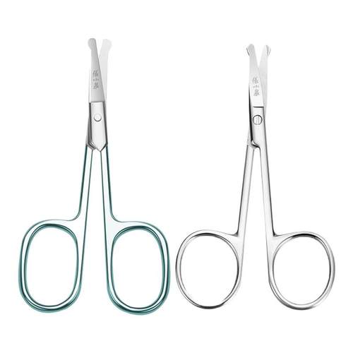 张小泉鼻毛剪刀男女士专用小剪刀鼻毛修剪器安全手动不锈钢圆头