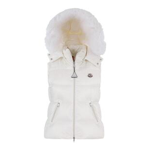 Moncler盟可睐 女士连帽鹅绒拉链羽绒服马甲1A00163 595ZZ