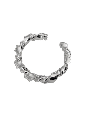 麻花戒指925纯银两件套百搭