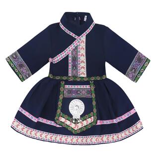 三月三儿童壮族服装女童少数民族服男童苗族舞蹈演出服哈尼族侗族