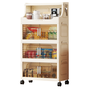 60cm宽免安装加厚收纳柜客厅塑料零食柜衣服储物柜厨房多层置物柜