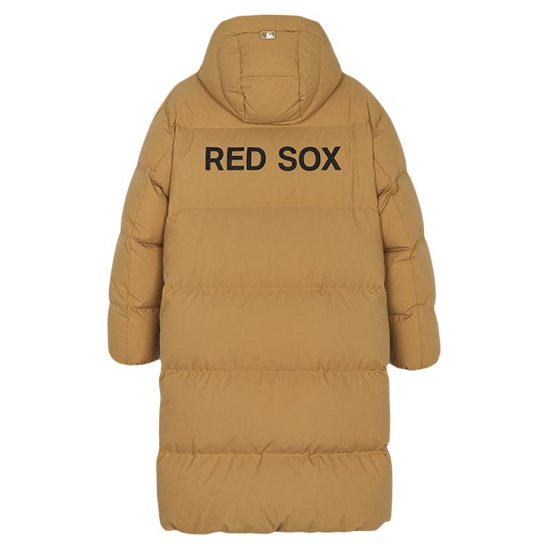 MLB长款连帽加厚时尚羽绒服外套