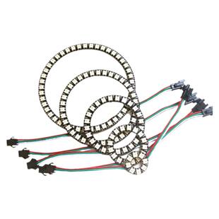 led全彩跑马流水圆环2812可编程点控内置幻彩驱动彩灯天使眼5V