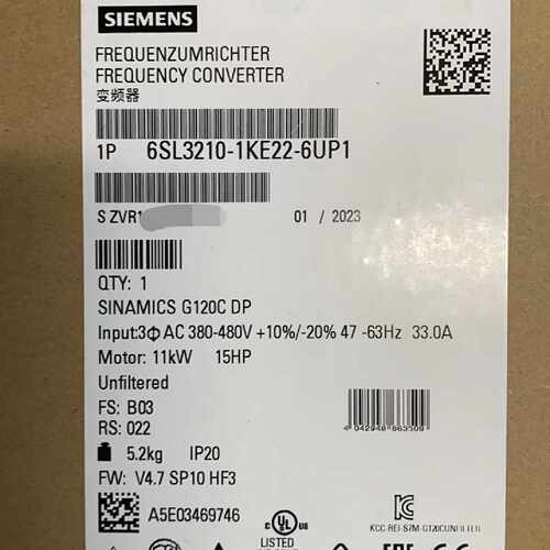 询价6SL3210-1KE22-6UP1原