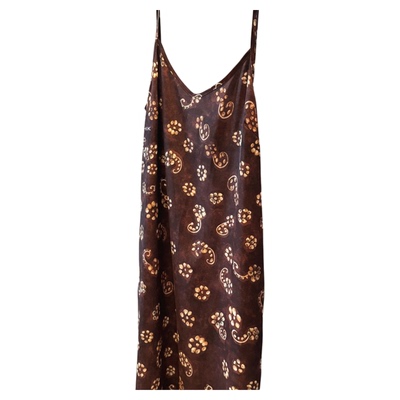 PKH.HK特夏新 时髦清爽度假氛围质感定位花可调节肩带V领连衣裙