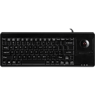 【工控医疗】PB-514商务工业有线键盘外接hub口轨迹球触控板防水