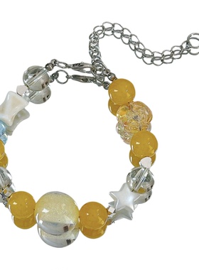 【金芒星晶】MIES原创宋亚轩应援甜妹氛围彩色串珠星星百搭手链女